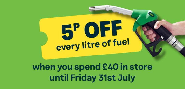 Asda Rewards Launches First-Ever Fuel Saving Discount with 5p per Litre Coupon