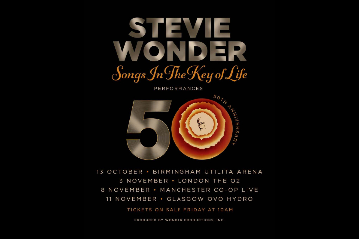 Stevie Wonder Announces Songs In The Key Of Life Performances – 50th Anniversary Tour